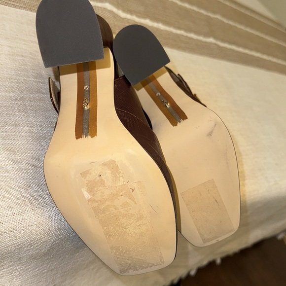 Sam Edelman size 6 square toe sling back pumps - Picture 6 of 8